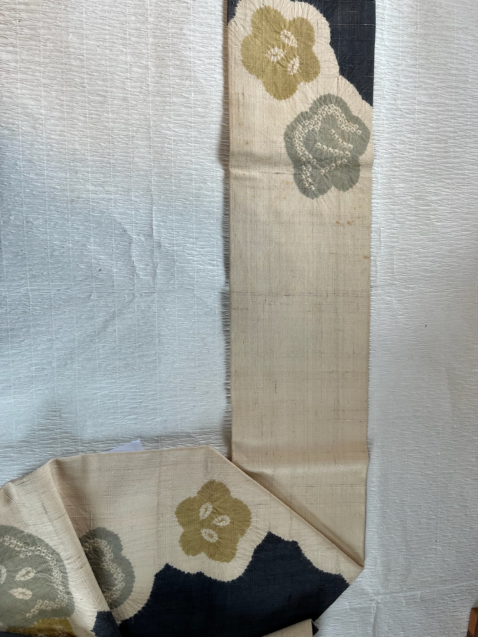 筑紫野市からお預かりした名古屋帯の加工事例写真2