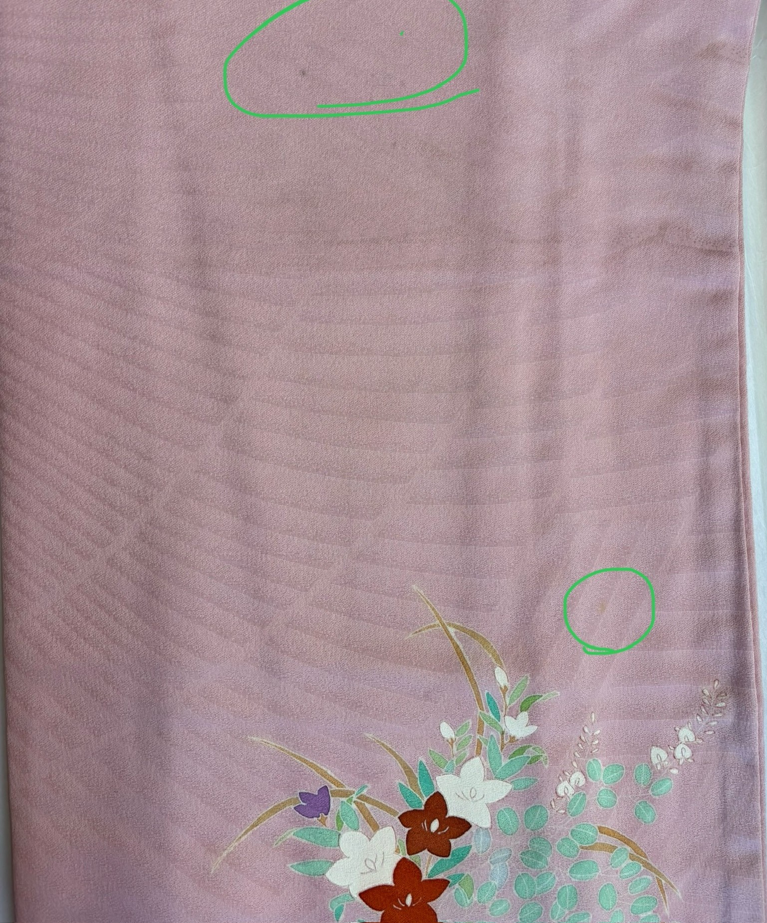 太宰府市からお預かりした附下の写真2