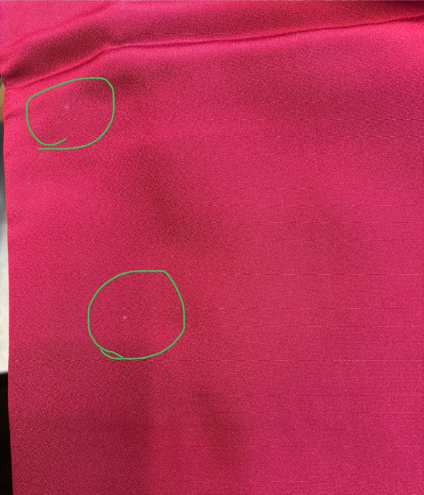 振袖のお手入れ前の状態 2